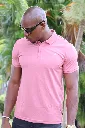 Polo rose de face